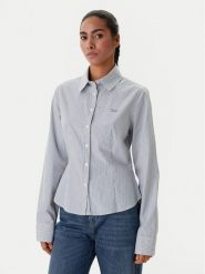 Guess Jeans Koszula W6RH66 WH7Q1 Niebieski Regular Fit. Niebieskie koszule Guess Jeans, xxl, z aplikacjami, z bawełny, bez kołnierzyka, bez ramiączek. Za 309.99 zł.