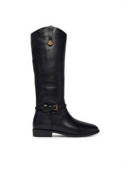 MICHAEL Michael Kors Oficerki 40F6BVFB5L Czarny. Czarne kozaki MICHAEL Michael Kors, bez obcasa, na płaskiej podeszwie, bez zapięcia. Za 1,469.00 zł.