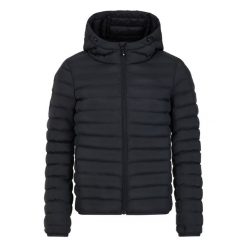 Kurtka puchowa z kapturem dla kobiet Protest Ice. Czarne kurtki narciarskie Protest, bez wzorów, z puchu, z kapturem, narciarskie. Za 393.30 zł.