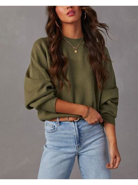 Milan Kiss Sweter w kolorze khaki rozmiar: L. Brązowe swetry Milan Kiss, l, bez wzorów, bez ramiączek. Za 160.58 zł.