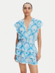Melissa Odabash Sukienka letnia Jess Niebieski Regular Fit. Niebieskie sukienki Melissa Odabash, na lato, m, bez wzorów, z wiskozy, bez kołnierzyka, bez ramiączek. Za 939.99 zł.