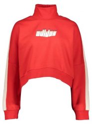 Adidas Bluza w kolorze czerwonym rozmiar: 36. Czerwone bluzy Adidas, bez wzorów, bez kaptura. Za 154.45 zł.