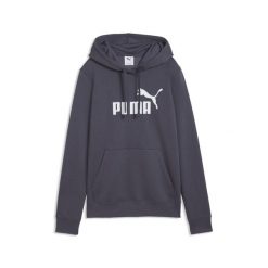 Damska bluza z kapturem z logo No.1 ESS PUMA. Szare bluzy Puma, na jesień, uniwersalny, bez wzorów, z bawełny, z kapturem. Za 229.00 zł.