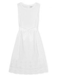 CARE BY ME Sukienka "Flora" w kolorze białym rozmiar: L. Białe sukienki CARE BY ME, l, bez wzorów, z bawełny, bez kołnierzyka, bez ramiączek, midi. Za 371.95 zł.