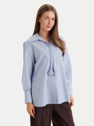 Marella Koszula Tabarin 2613111074 Błękitny Regular Fit. Niebieskie koszule Marella, bez wzorów, z bawełny, bez kołnierzyka, bez ramiączek. Za 829.99 zł.