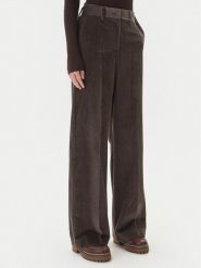 Weekend Max Mara Spodnie materiałowe Tania 2525136092 Brązowy Wide Leg. Brązowe spodnie materiałowe Weekend Max Mara, bez wzorów, z materiału. Za 1,039.00 zł.