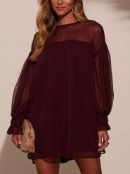 Milan Kiss Sukienka w kolorze bordowym rozmiar: S. Czerwone sukienki Milan Kiss, na co dzień, s, bez wzorów, bez kołnierzyka, bez ramiączek, mini, proste. Za 173.99 zł.