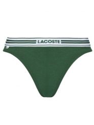Lacoste Stringi 8F5198 Zielony. Zielone stringi Lacoste, bez wzorów, z bawełny. Za 119.99 zł.