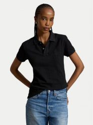 Polo Ralph Lauren Polo 211A12742001 Czarny Classic Fit. Czarne koszulki polo Polo Ralph Lauren, xs, bez wzorów, z bawełny, bez kołnierzyka, bez ramiączek. Za 819.99 zł.