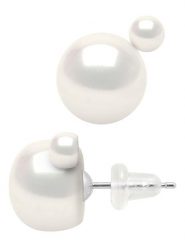 Mitzuko Kolczyki-wkrętki w kolorze białym z perłami rozmiar: onesize. Białe kolczyki Mitzuko, z perłą, srebrne. Za 173.99 zł.