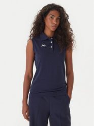 Kappa Polo Logo Tennis 302LR20 Granatowy Slim Fit. Niebieskie koszulki polo Kappa, xs, bez wzorów, z syntetyku, bez kołnierzyka, bez ramiączek. Za 79.99 zł.