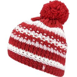 Czapka damska CAD155 - czerwony. Czerwone czapki 4f, bez wzorów, ze splotem. W wyprzedaży za 29.99 zł.