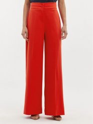 Maryley Spodnie materiałowe 24EB680/43FI Czerwony Regular Fit. Czerwone spodnie materiałowe Maryley, s, bez wzorów, z materiału. Za 139.99 zł.