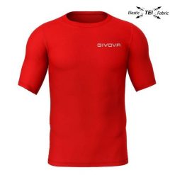 Koszulka piłkarska termoaktywna dla dorosłych Givova Corpus 2 czerwona. Czerwone bluzki Givova, xl, bez wzorów, sportowe, bez kołnierzyka, bez ramiączek. Za 181.99 zł.