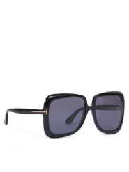 Tom Ford Okulary przeciwsłoneczne FT1156 01A Czarny. Czarne okulary przeciwsłoneczne Tom Ford, bez wzorów, z tworzywa sztucznego. Za 919.99 zł.