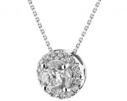 Naszyjnik z białego złota z brylantami - SI2/G - 1,17 ct - próba 750. Białe naszyjniki Apart, z brylantem, złote. Za 51,990.00 zł.