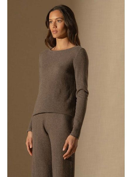 Perfect Cashmere Kaszmirowy sweter "Megan" w kolorze brązowym rozmiar: XL. Brązowe swetry Perfect Cashmere, xl, bez wzorów, z kaszmiru, bez ramiączek. Za 271.03 zł.