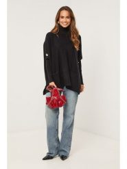 Soft Cashmere Golf w kolorze czarnym rozmiar: 34/36. Czarne golfy Soft Cashmere, bez wzorów, z kaszmiru, bez ramiączek. Za 160.96 zł.