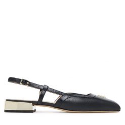 Baleriny Aigner. Czarne baleriny Aigner, bez wzorów, bez obcasa. Za 849.99 zł.