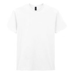 Koszulka Unisex Dla Dorosłych Soft Touch. Białe bluzki GILDAN, xl, bez wzorów, sportowe, bez kołnierzyka, bez ramiączek. Za 48.99 zł.