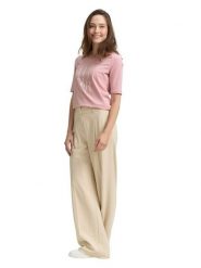 Tom Tailor Koszulka w kolorze jasnoróżowym rozmiar: L. Różowe bluzki Tom Tailor, l, bez wzorów, bez kołnierzyka, bez ramiączek. Za 39.99 zł.