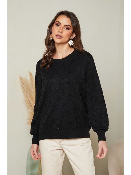Soft Cashmere Sweter w kolorze czarnym rozmiar: 38/40. Czarne swetry Soft Cashmere, z aplikacjami, bez ramiączek. Za 148.61 zł.