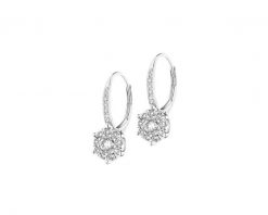 Kolczyki z białego złota z brylantami - 0,83 ct - próba 585. Białe kolczyki Apart, z brylantem, złote. Za 12,990.00 zł.