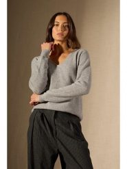 Perfect Cashmere Kaszmirowy sweter "Saphria" w kolorze szarym rozmiar: XXL. Szare swetry Perfect Cashmere, xxl, bez wzorów, z kaszmiru, bez ramiączek. Za 281.76 zł.