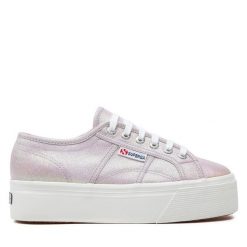 Tenisówki Superga. Fioletowe trampki Superga, bez wzorów, bez zapięcia. Za 219.99 zł.