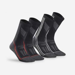 Skarpety turystyczne Quechua SH900 Mountain Mid. Czarne skarpety QUECHUA, bez wzorów, z elastanu. Za 119.99 zł.