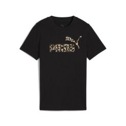 Młodzieżowa koszulka Essentials Graphic ze zwierzęcym wzorem PUMA Black. Czarna bluzki Puma, m, bez wzorów, eleganckie, bez kołnierzyka, bez ramiączek. Za 109.00 zł.