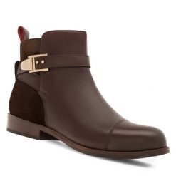 Botki Sergio Bardi. Brązowe botki Sergio Bardi, bez wzorów, bez obcasa, na płaskiej podeszwie, bez zapięcia. Za 263.00 zł.