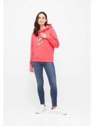 Derbe Bluza w kolorze koralowym rozmiar: XL. Różowe bluzy Derbe, xl, bez wzorów, z bawełny, z kapturem. Za 215.71 zł.