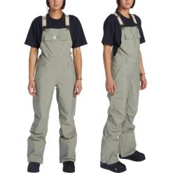 Spodnie narciarskie damskie DC Valiant Bib na szelkach 10K. Zielone spodnie narciarskie DC Shoes, l, bez wzorów, z poliesteru, narciarskie. Za 319.20 zł.