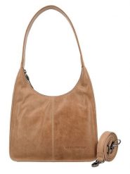 HIDE & STITCHES Skórzana torebka w kolorze beżowym - 30 x 33 x 8 cm rozmiar: onesize. Brązowe torby na ramię HIDE & STITCHES, bez wzorów, z materiału, na ramię, bez dodatków. Za 252.99 zł.