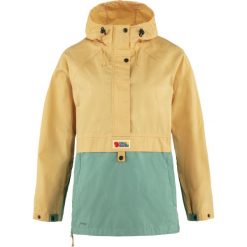Kurtka turystyczna damska Fjallraven Vardag Anorak. Żółte kurtki sportowe Fjällräven, xs, bez wzorów, z softshellu, bez kaptura, trekkingowe. W wyprzedaży za 757.55 zł.