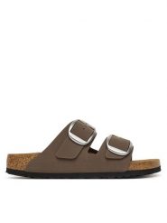 Birkenstock Klapki Arizona Big Buckle Hex 1032081 Brązowy. Brązowe klapki Birkenstock, bez wzorów, ze skóry, bez obcasa. Za 539.99 zł.