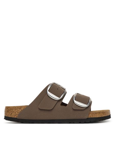 Birkenstock Klapki Arizona Big Buckle Hex 1032081 Brązowy. Brązowe klapki Birkenstock, bez wzorów, ze skóry, bez obcasa. Za 432.99 zł.