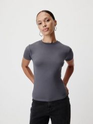 LeGer Koszulka "Doreen" w kolorze antracytowym rozmiar: 34. Czarne bluzki LeGer, bez wzorów, bez kołnierzyka, bez ramiączek. Za 56.99 zł.