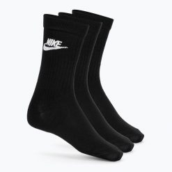Skarpety Nike Sportswear Everyday Essential 3 pary. Czarne skarpety Nike, bez wzorów. Za 110.70 zł.
