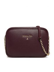 Patrizia Pepe Torebka CB0071/L001-M536 Bordowy. Czerwone listonoszki Patrizia Pepe, bez wzorów, ze skóry, bez dodatków. Za 729.99 zł.