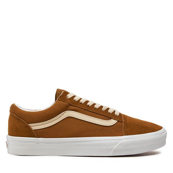 Tenisówki Vans. Brązowe trampki Vans, bez wzorów, bez zapięcia. Za 429.99 zł.