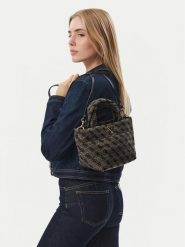 Guess Torebka J6BZ06 W3969 Szary ciemny. Szare torebki klasyczne Guess, z aplikacjami, z materiału, bez dodatków. Za 324.99 zł.