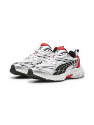 Puma Sneakersy "Morphic" w kolorze czarno-biało-czerwonym rozmiar: 42. Białe trampki Puma, bez wzorów, bez zapięcia. Za 177.94 zł.