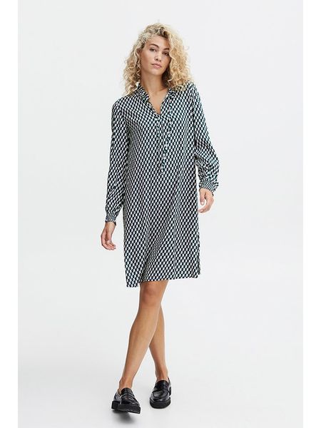 B.young Sukienka w kolorze zielonym rozmiar: 36. Zielone sukienki b.young, na imprezę, s, bez wzorów, z wiskozy, klasyczne, bez kołnierzyka, bez ramiączek, mini. Za 92.42 zł.