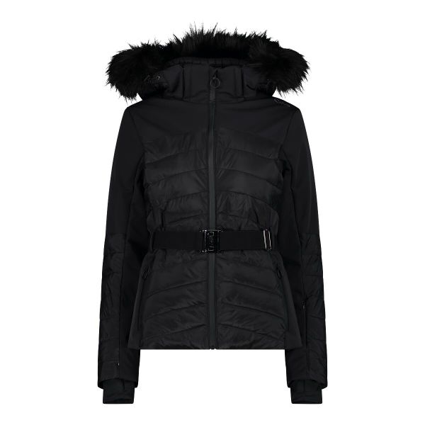 Kurtka damska narciarska CMP 34W4436F. Czarne kurtki narciarskie CMP, xl, bez wzorów, z tkaniny, bez kaptura, narciarskie. Za 799.99 zł.
