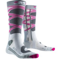 Skarpety narciarskie damskie X-SOCKS SKI CONTROL WMN 4.0. Czerwone skarpety X Socks, bez wzorów. W wyprzedaży za 104.00 zł.