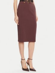 Elisabetta Franchi Spódnica ołówkowa GO-137-56E2-V320 Bordowy Regular Fit. Czerwone spódnice Elisabetta Franchi, bez wzorów, z syntetyku, ołówkowe. Za 1,389.00 zł.
