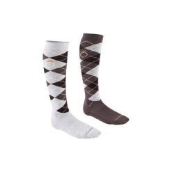 Skarpety jeździeckie w romby. Skarpety FOUGANZA. Za 39.99 zł.