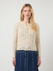 YAS Kardigan w kolorze beżowym rozmiar: XS. Brązowe kardigany YAS, xs, bez wzorów. Za 174.95 zł.